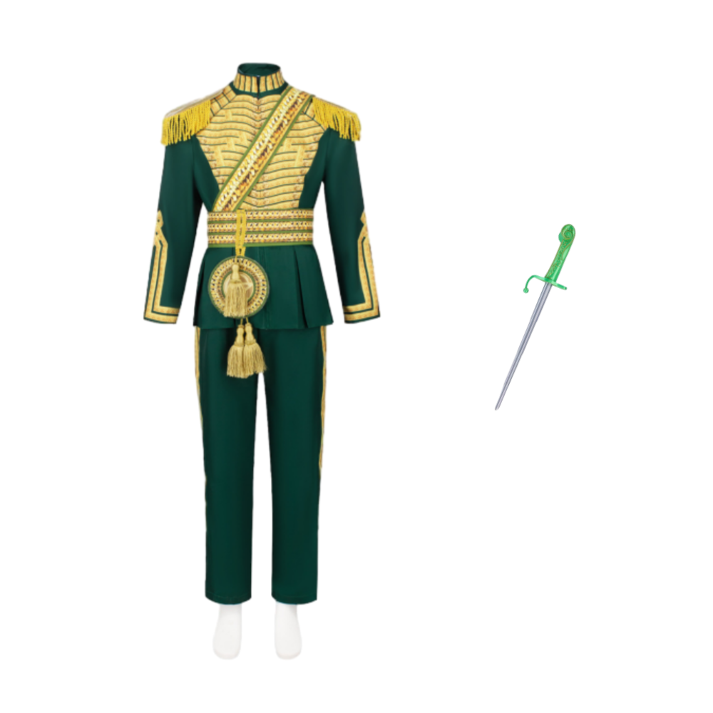 Wicked: For Good Fiyero Green Prince Outfit Halloween Carnival Cosplay Costume
