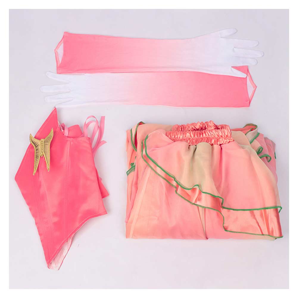 Wicked: For Good Glinda Thank Godness Pink Mesh Gown Ver 2 Halloween Carnival Party Cosplay Costume