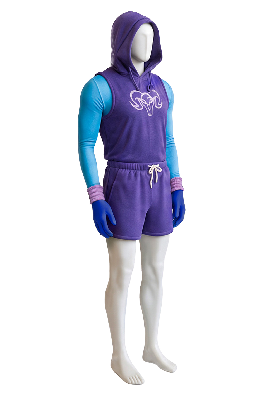 Skeleton King Purple Sportswear Outfits Halloween Carnival Cosplay Costume