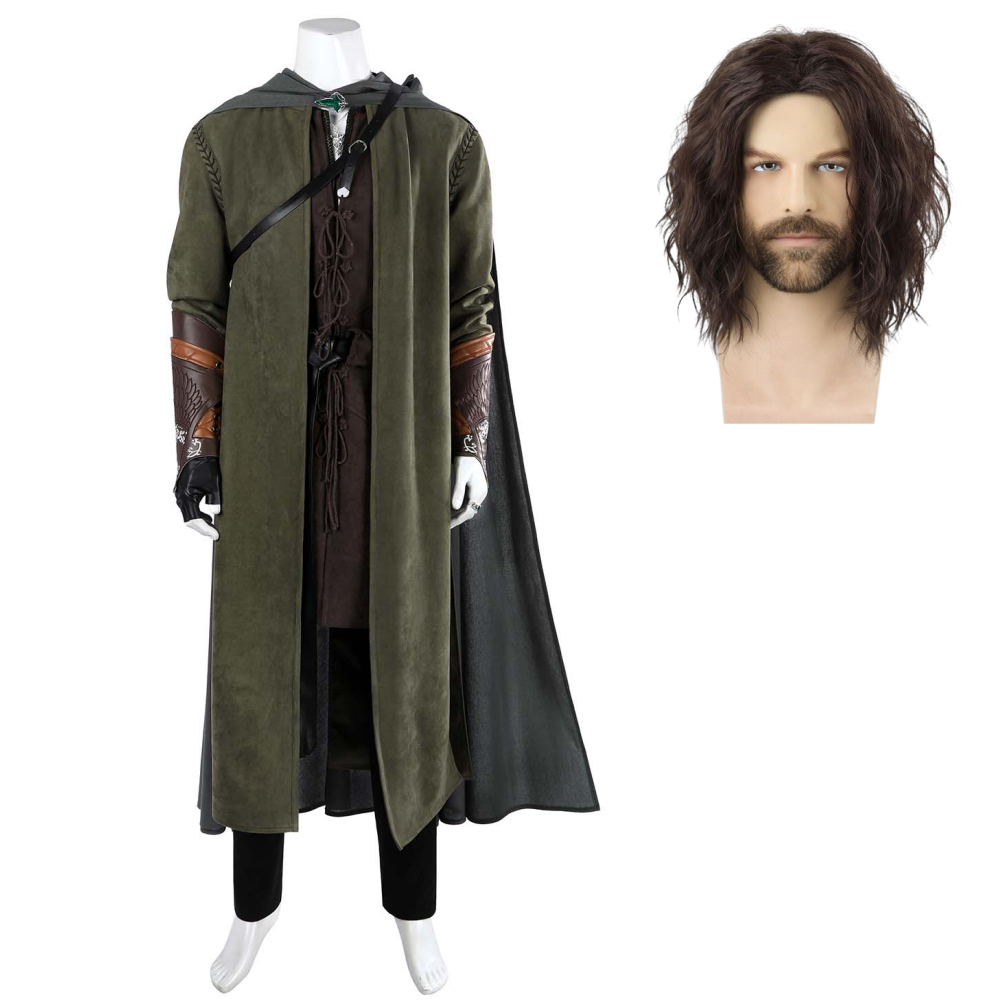 The Lord of The Rings Aragorn Fullset Outfits Medieval Fantasy Halloween Carnival Cosplay Costume