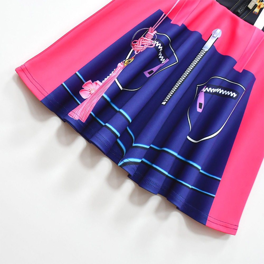 Kpop Demon Hunters Huntrix Kids Children Dress Pants Bag Set Halloween Carnival Party Cosplay Costume