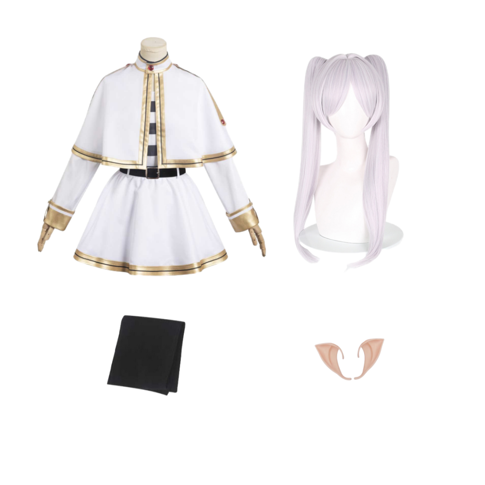 Frieren: Beyond Journey's End Frieren White Outfits Halloween Carnival Suit Cosplay Costume