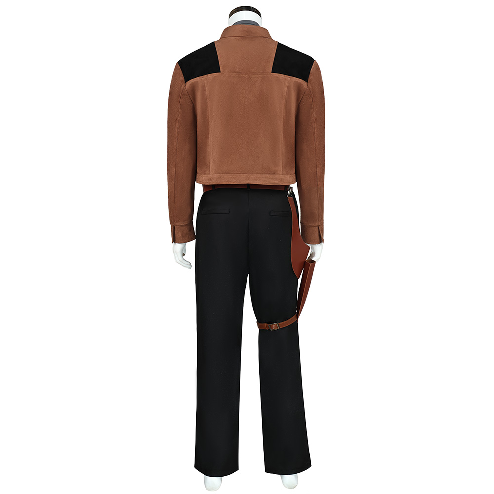 Han Solo Brown Coat Outfit Halloween Carnival Cosplay Costume