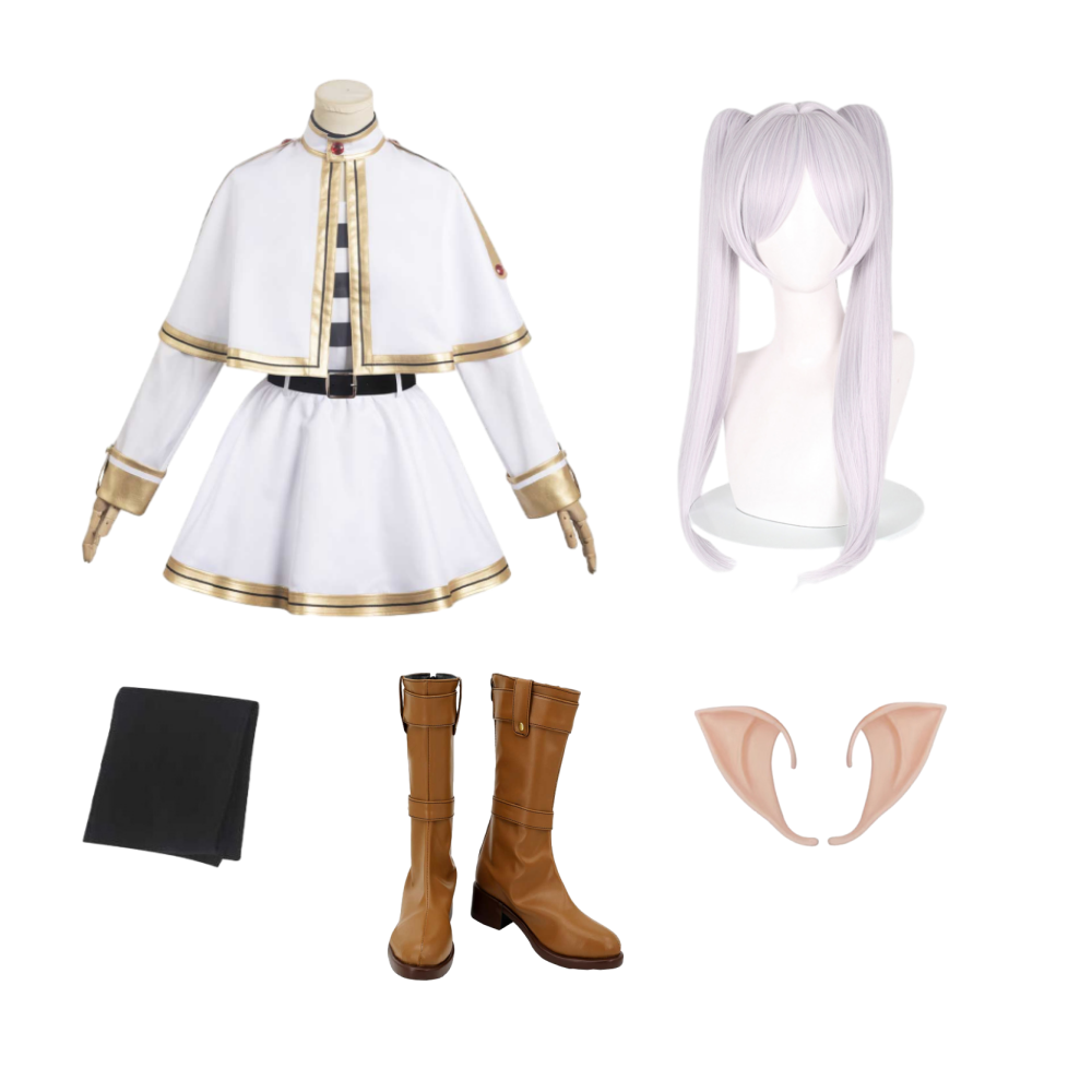 Frieren: Beyond Journey's End Frieren White Outfits Halloween Carnival Suit Cosplay Costume