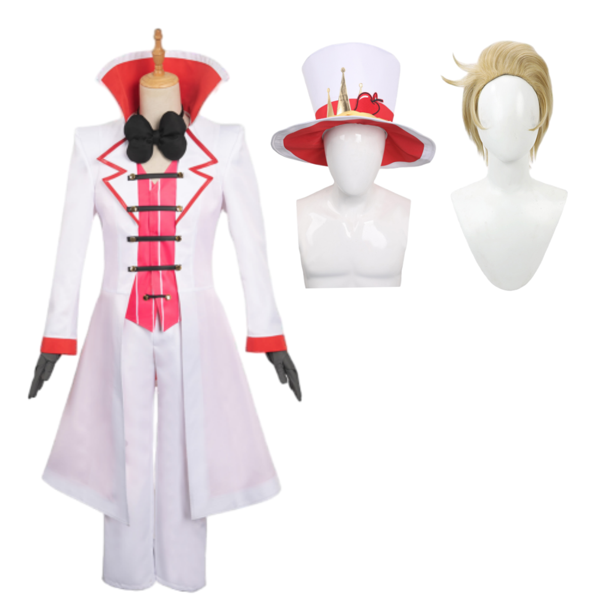 Hazbin Hotel Lucifer Morningstar Outfits Halloween Carnival Suit Cosplay Costume