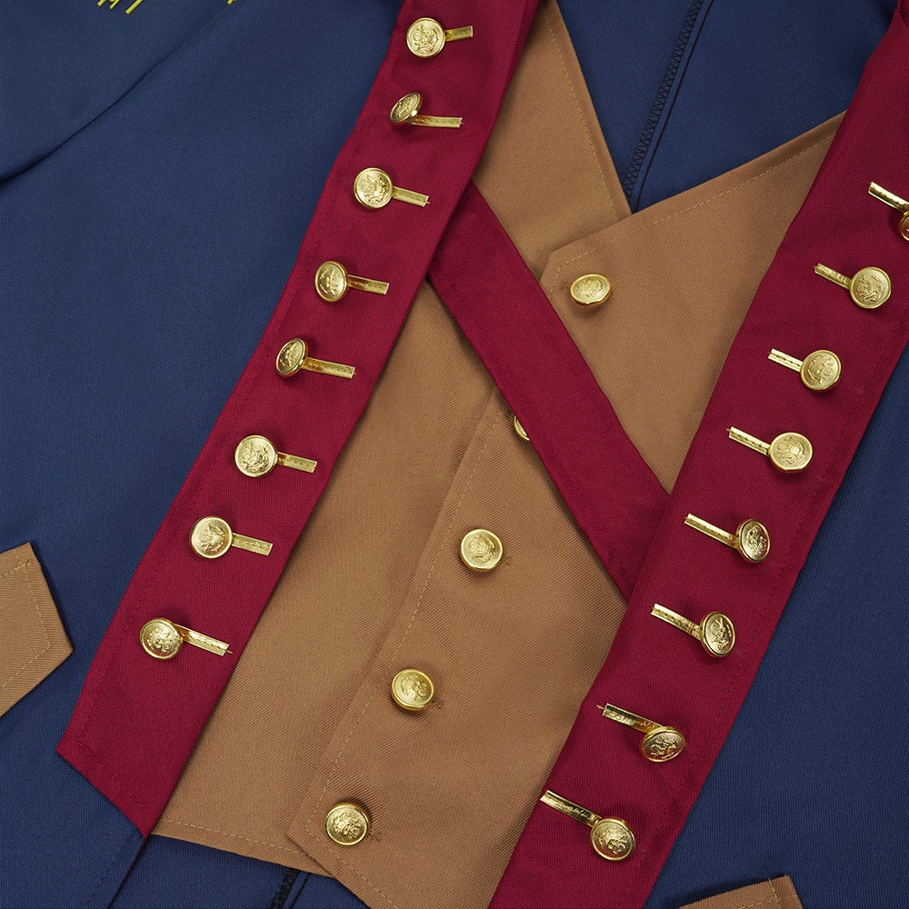 President George Washington Blue Outfit Halloween Carnival Cosplay Costume
