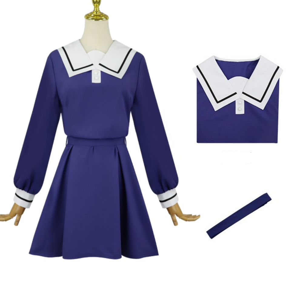 I Want to Love You Till Your Dying Day Sheena Mimi Ali Women Blue Uniform Halloween Cosplay Costume