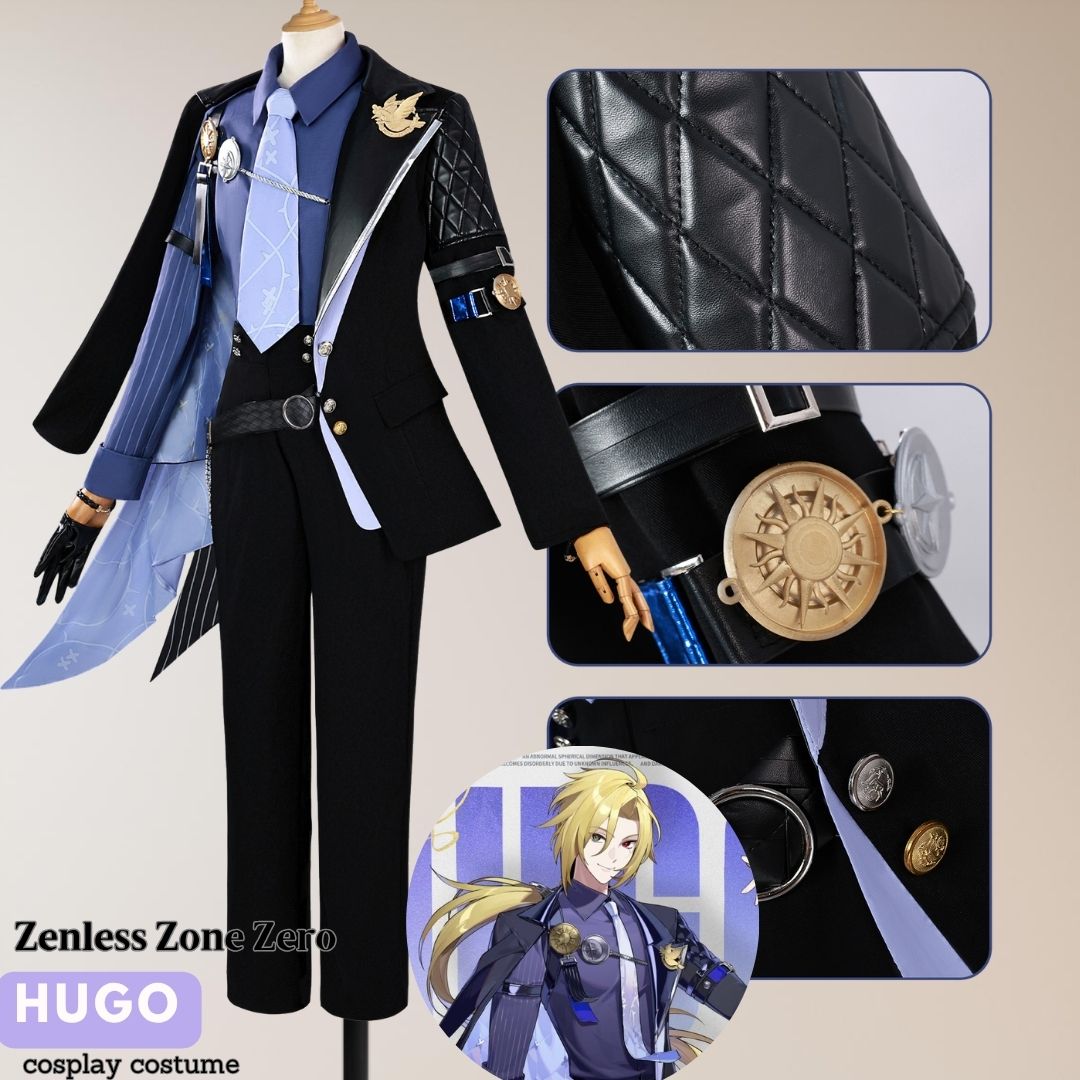 Zenless Zone Zero Hugo Fullset Outfits Halloween Party Cosplay Costume