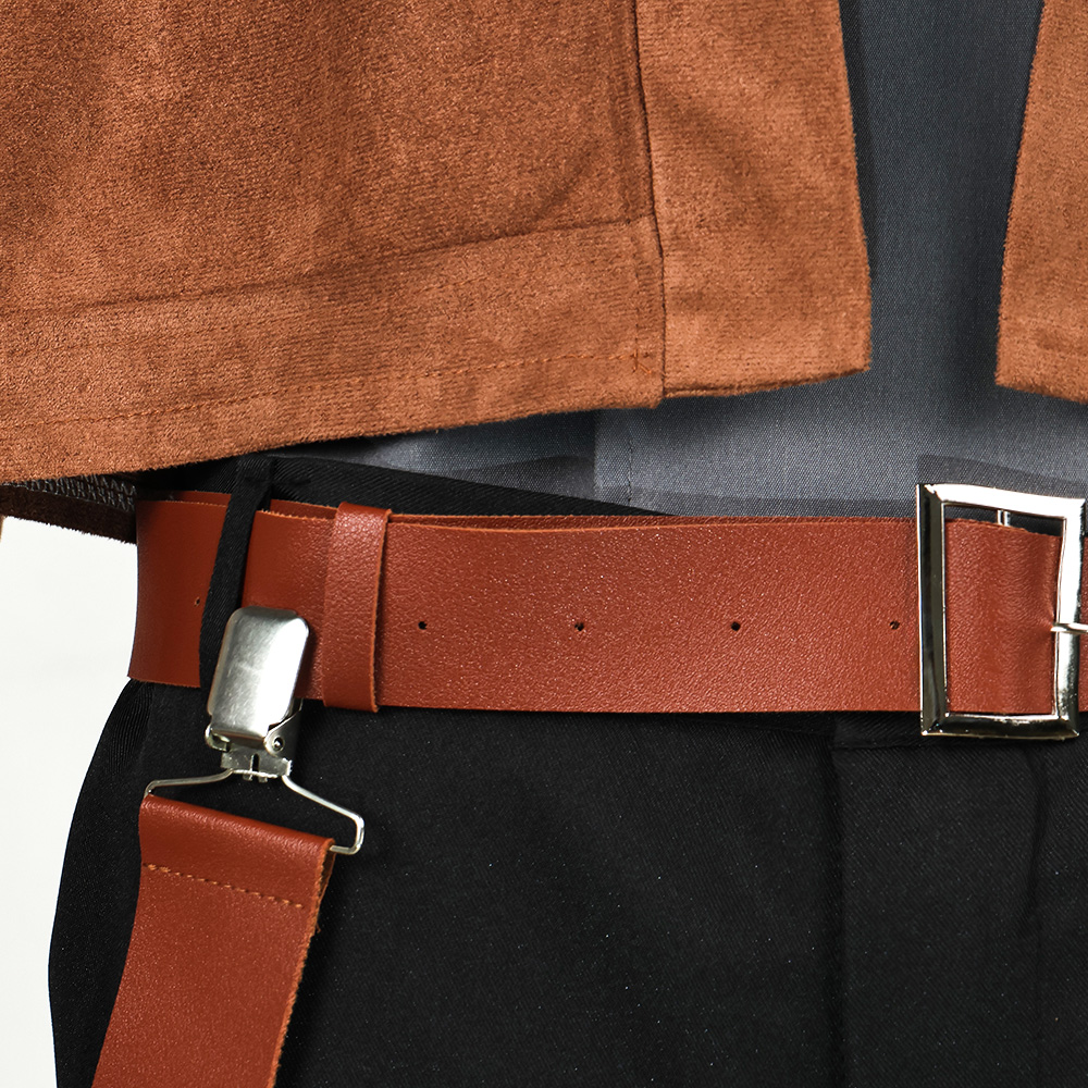 Han Solo Brown Coat Outfit Halloween Carnival Cosplay Costume