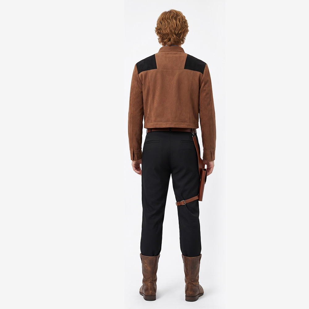 Han Solo Brown Coat Outfit Halloween Carnival Cosplay Costume