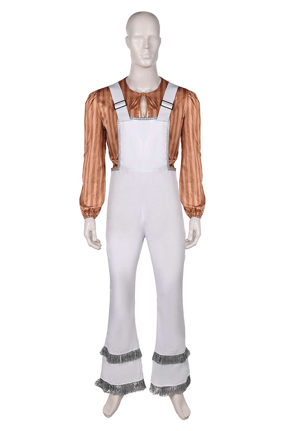 ABBA Bjorn Ulvaeus Retro 70S Overalls Set Outfits Halloween Carnival Suit Cosplay Costume