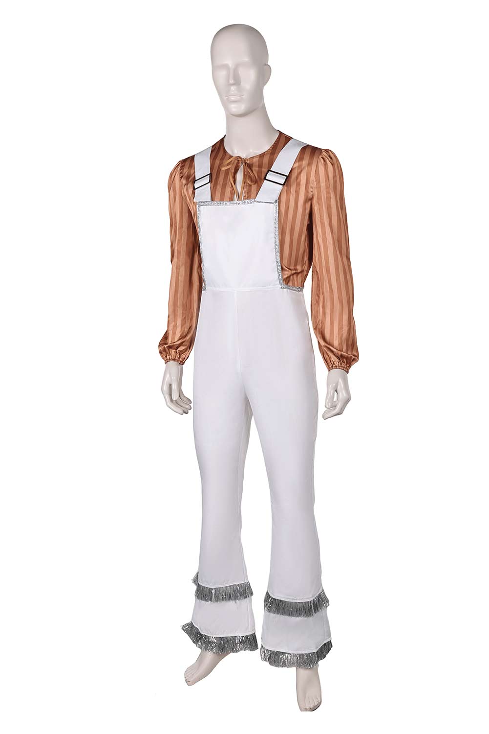ABBA Bjorn Ulvaeus Retro 70S Overalls Set Outfits Halloween Carnival Suit Cosplay Costume