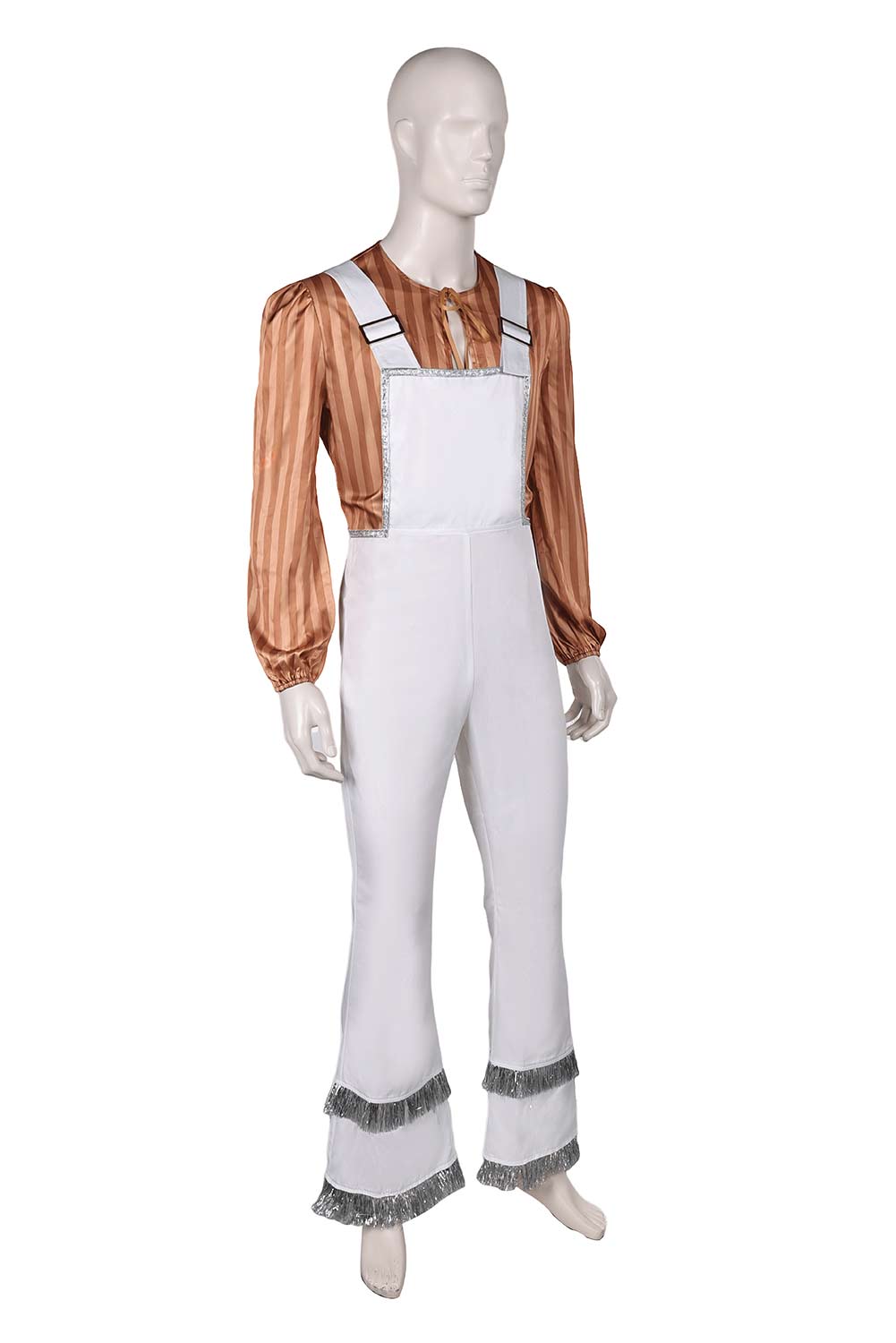 ABBA Bjorn Ulvaeus Retro 70S Overalls Set Outfits Halloween Carnival Suit Cosplay Costume