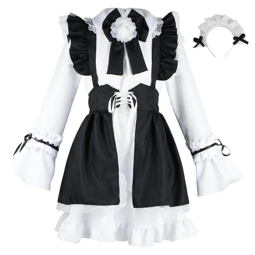 Adult Lolita Daily Maid Dress Femboy Clothing Outfits Halloween Carnival Suit Cosplay Costume