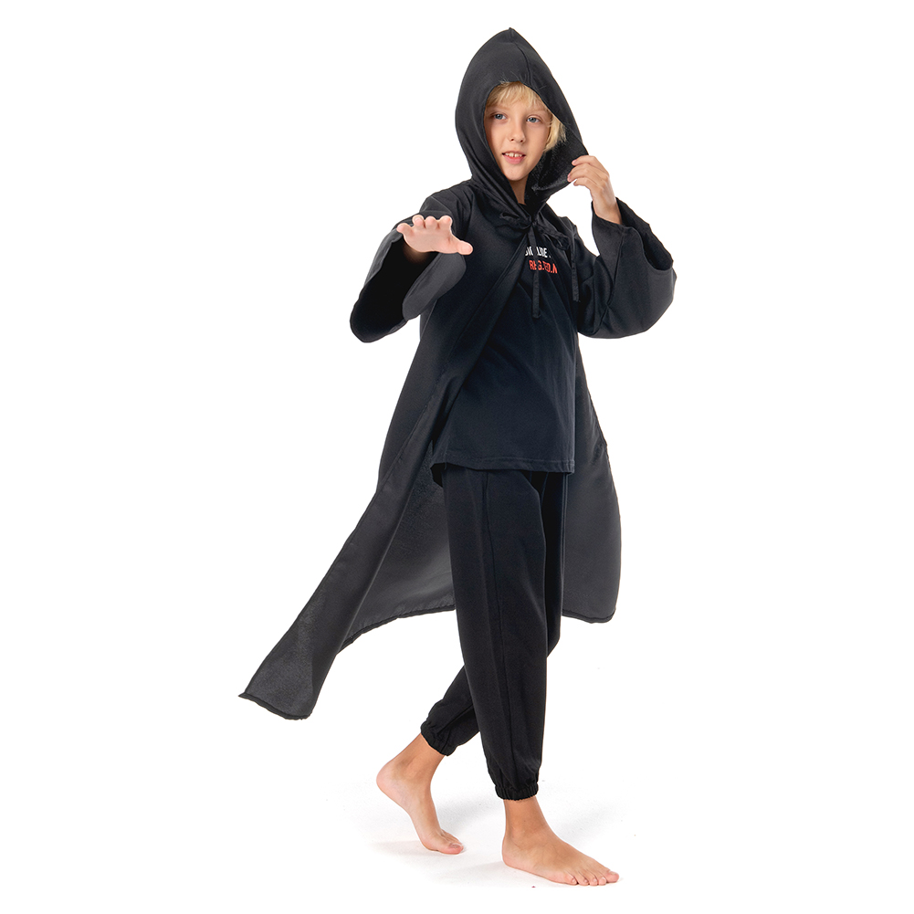 Anakin Skywalker Black Cloak Cosplay Costume Child Version Outfits Halloween Carnival Suit Cosplay Costume