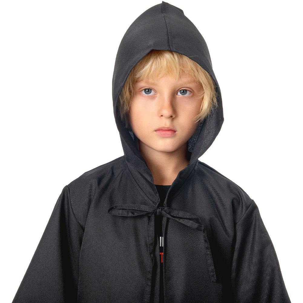 Anakin Skywalker Black Cloak Cosplay Costume Child Version Outfits Halloween Carnival Suit Cosplay Costume