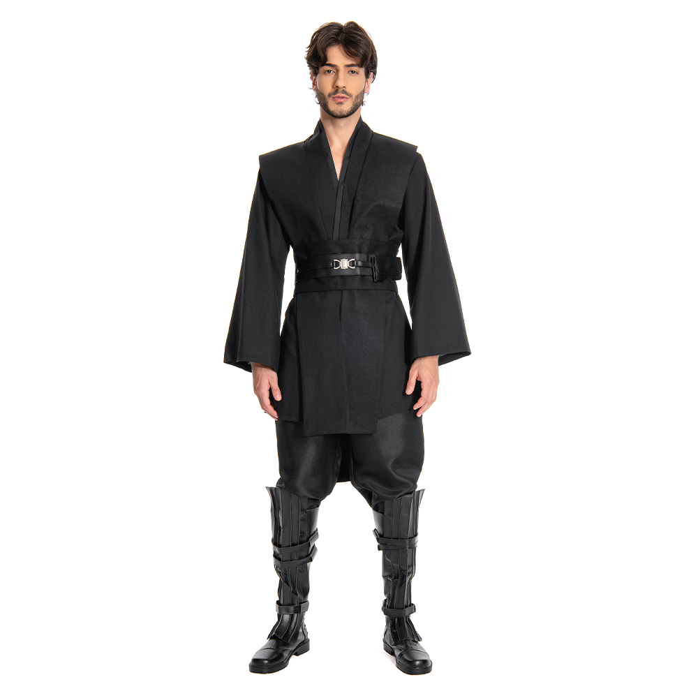  Anakin Skywalker Cosplay Costume Outfit Black Version
