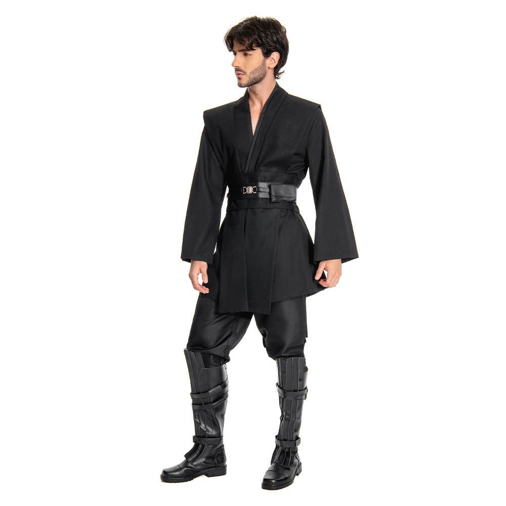  Anakin Skywalker Cosplay Costume Outfit Black Version