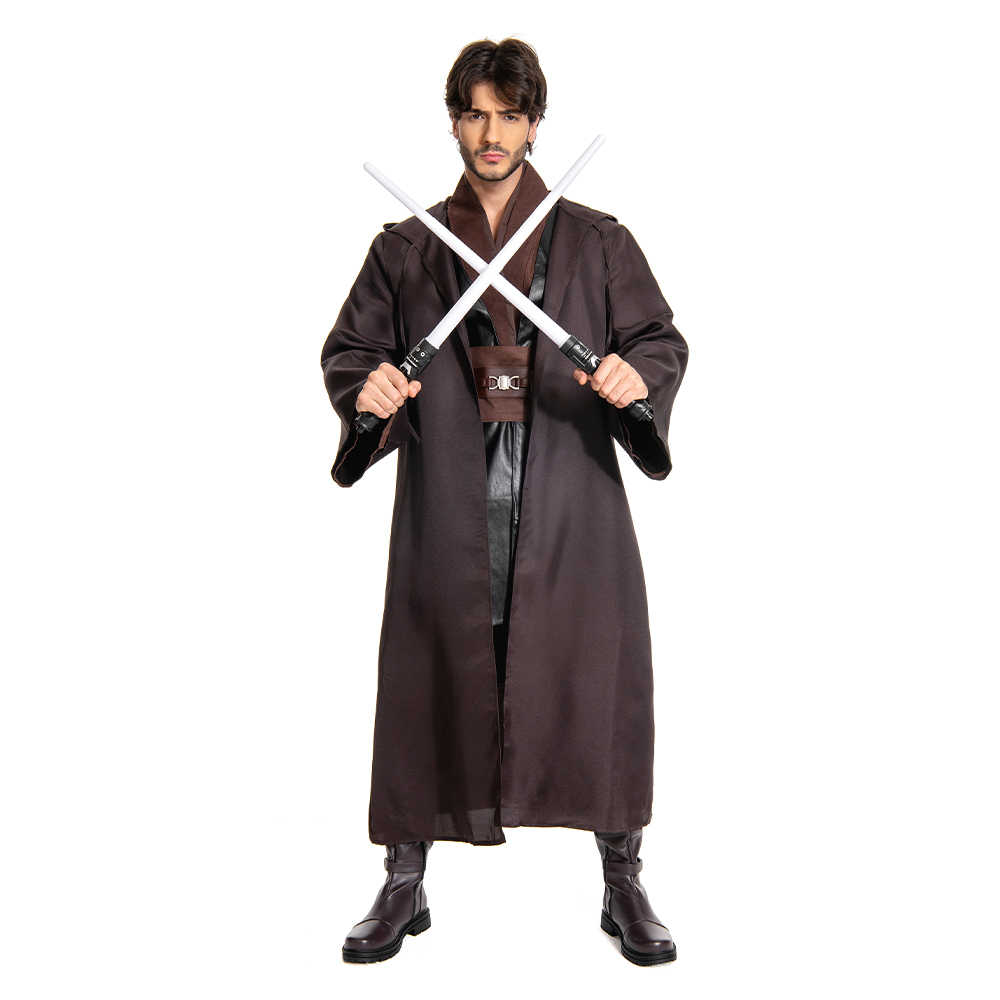 Anakin Skywalker Jedi Costume Outfit Robe Halloween Carnival Suit Cosplay Costume