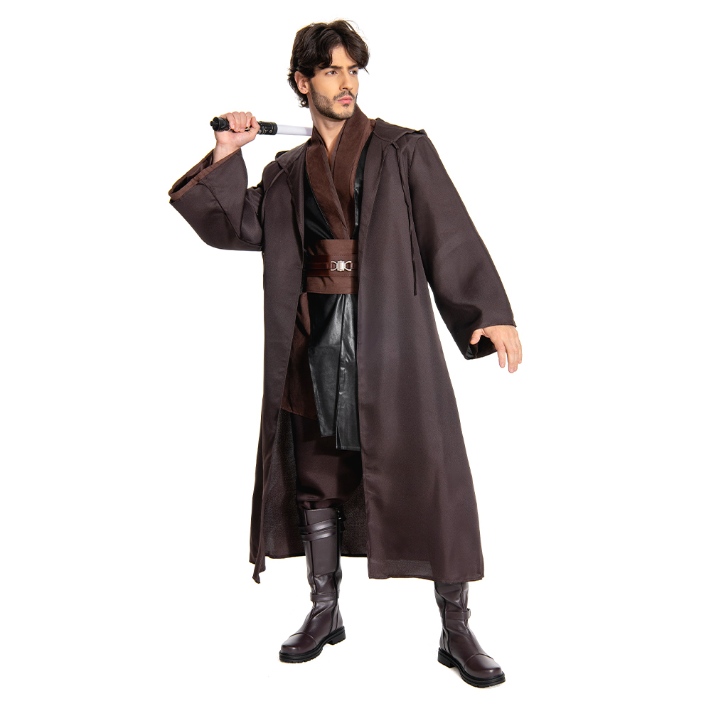 Anakin Skywalker Jedi Costume Outfit Robe Halloween Carnival Suit Cosplay Costume