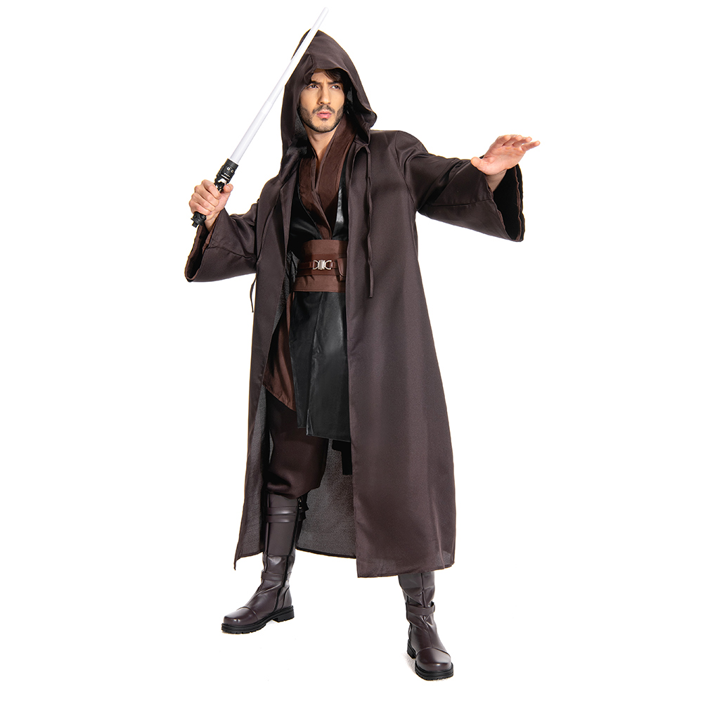 Anakin Skywalker Jedi Costume Outfit Robe Halloween Carnival Suit Cosplay Costume