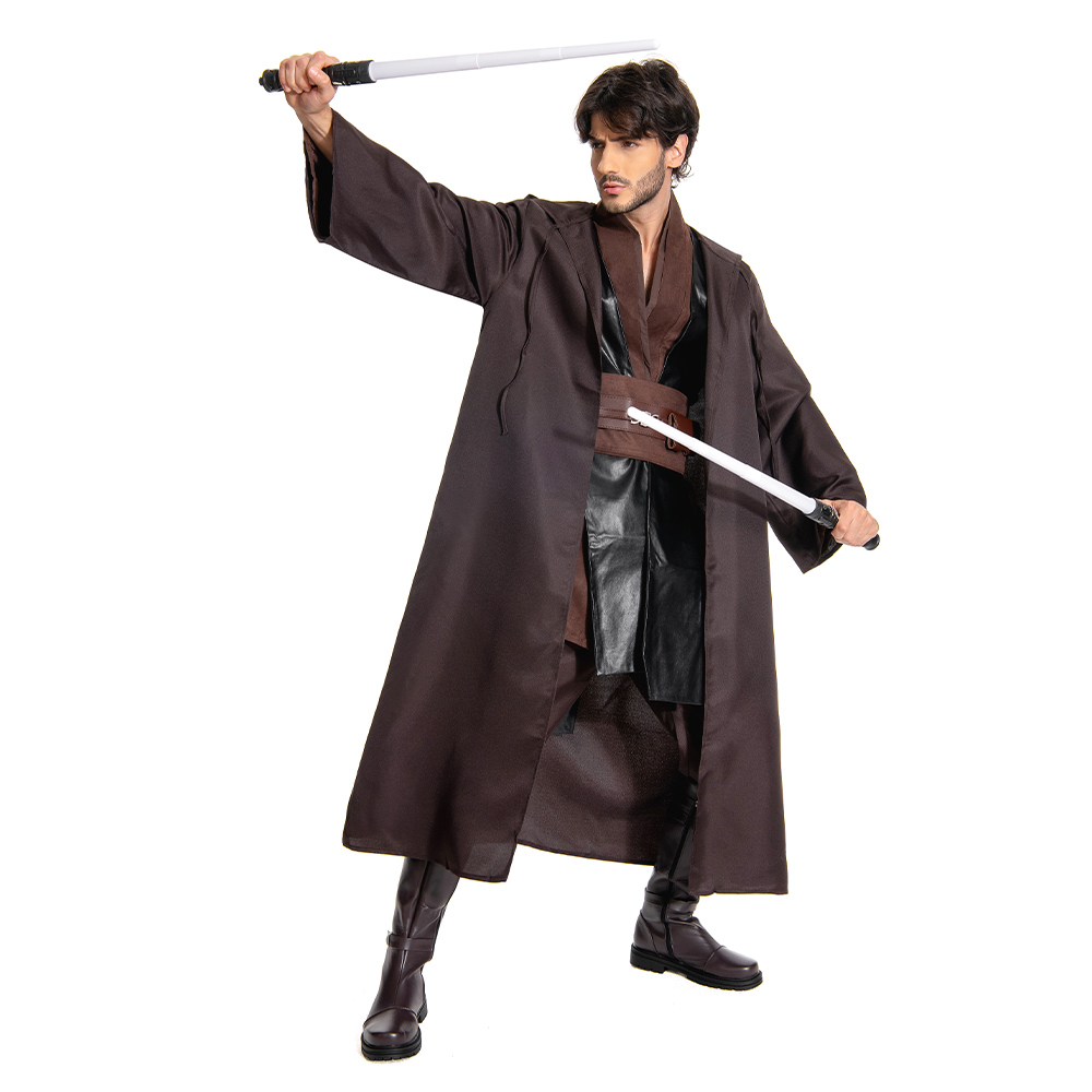 Anakin Skywalker Jedi Costume Outfit Robe Halloween Carnival Suit Cosplay Costume