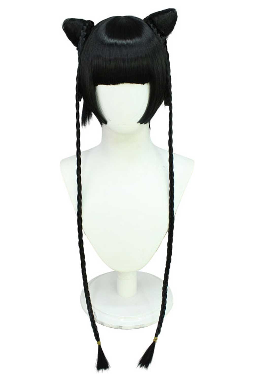 Anime Black Butler Ran Mao Cosplay Wig Heat Resistant Synthetic Hair Halloween Costume Accessories