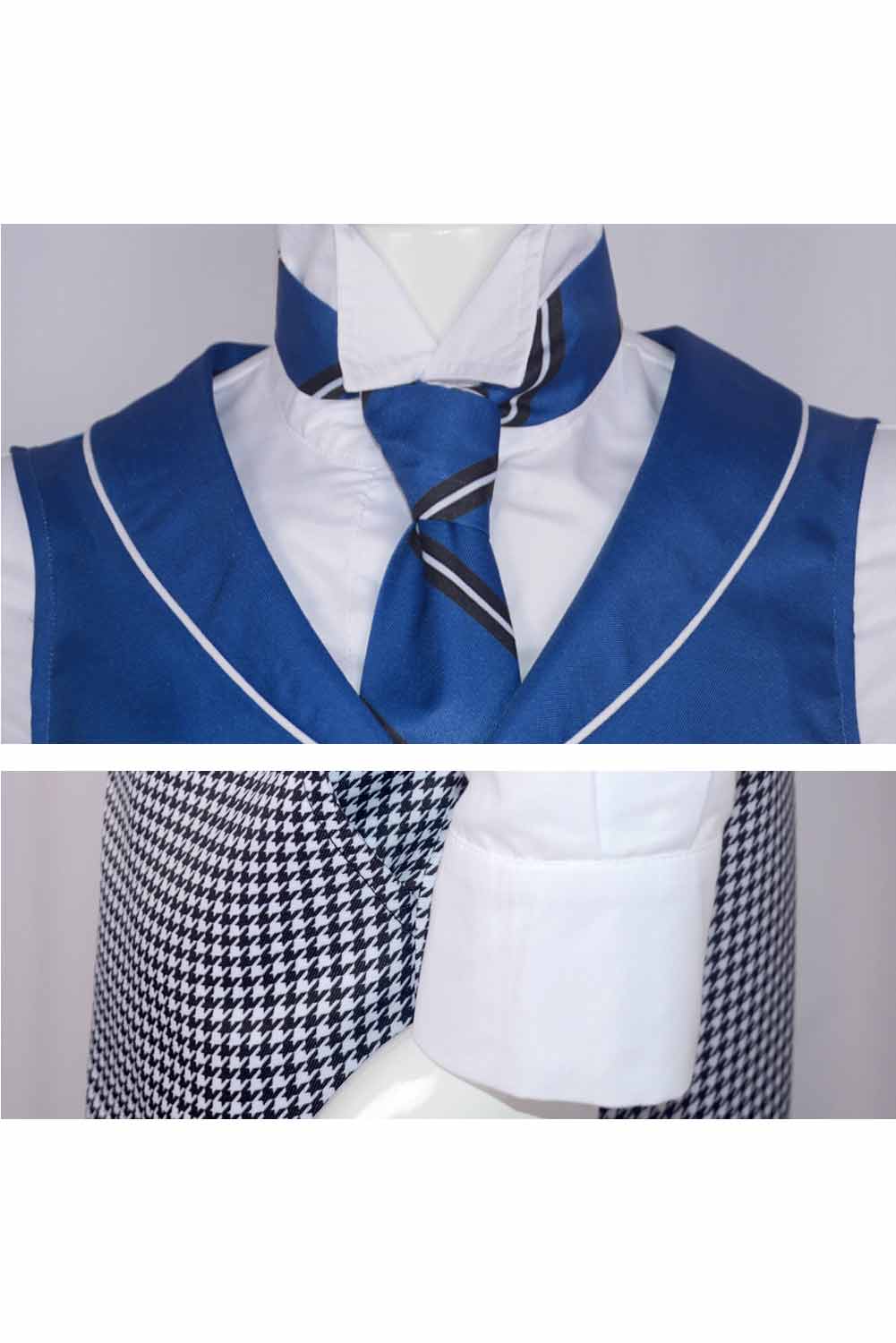 Anime Black Butler Season 4: Public School Arc Lawrence Bluewer Black Uniform Outfit Halloween Cosplay Costume