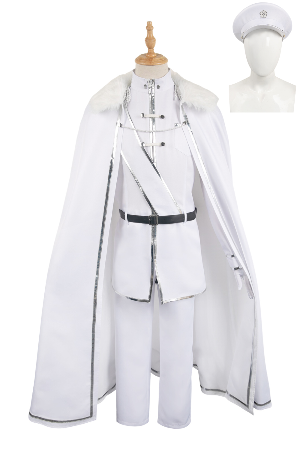 Anime Blue Lock Reo Mikage White Uniform Full Set With Hat Outfits Halloween Carnival Suit Cosplay Costume