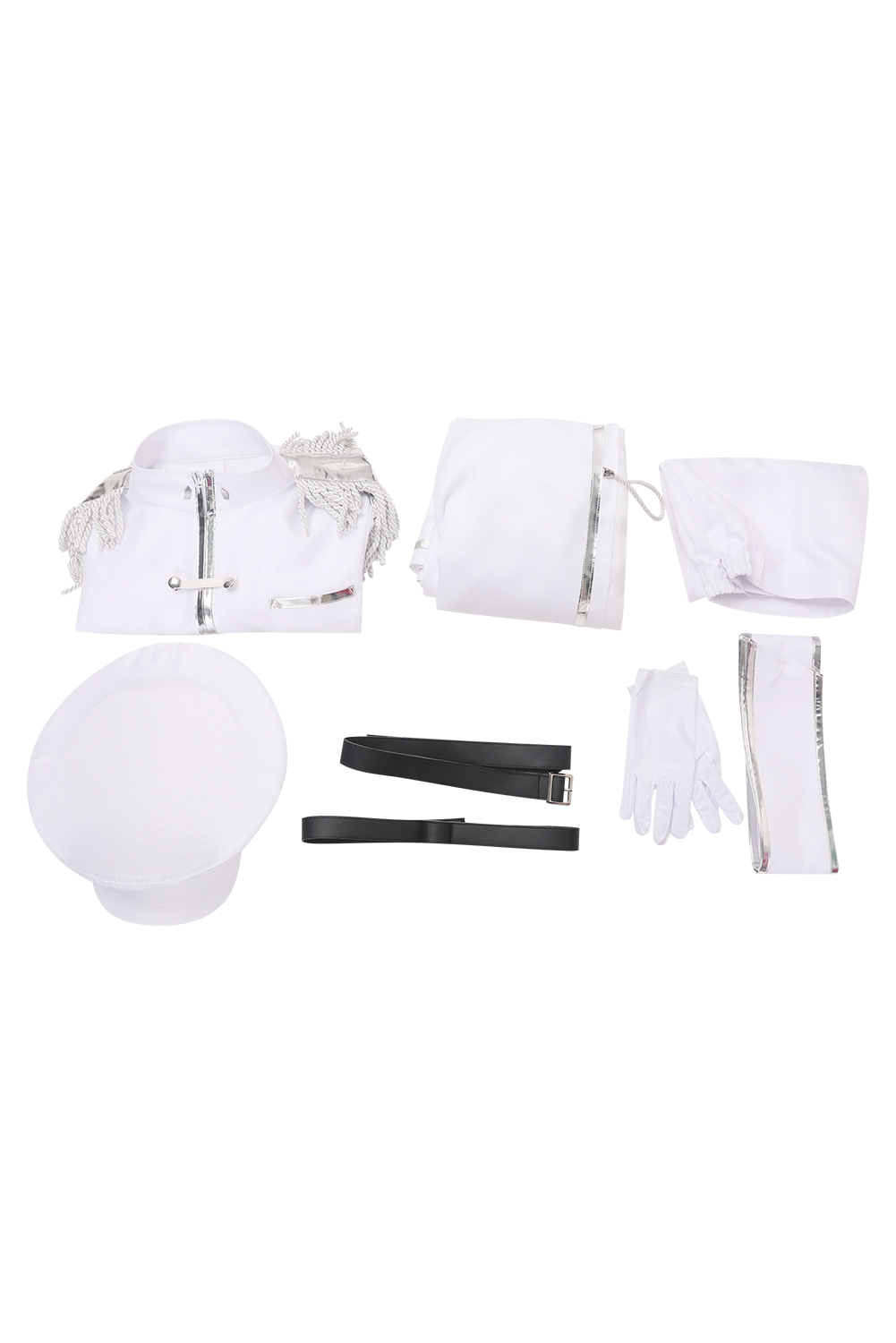 Anime Blue Lock Reo Mikage White Uniform Full Set With Hat Outfits Halloween Carnival Suit Cosplay Costume