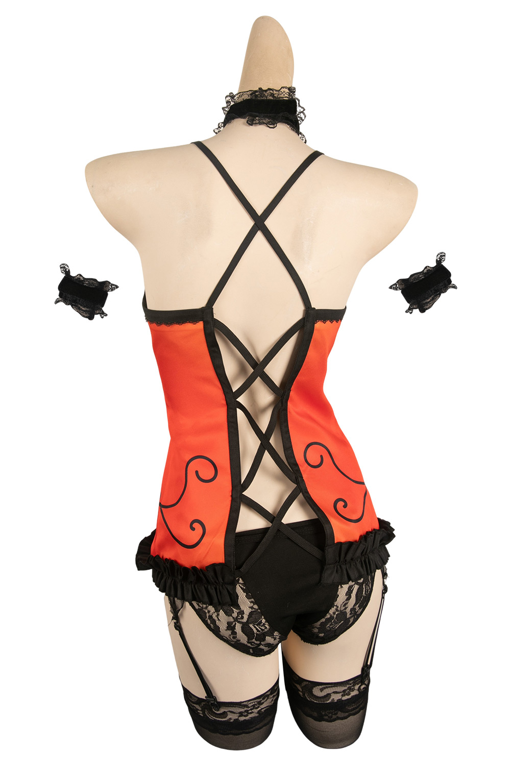 Anime Date A Live Kurumi Tokisaki Sexy Red Set Outfits Halloween Carnival Suit Cosplay Costume