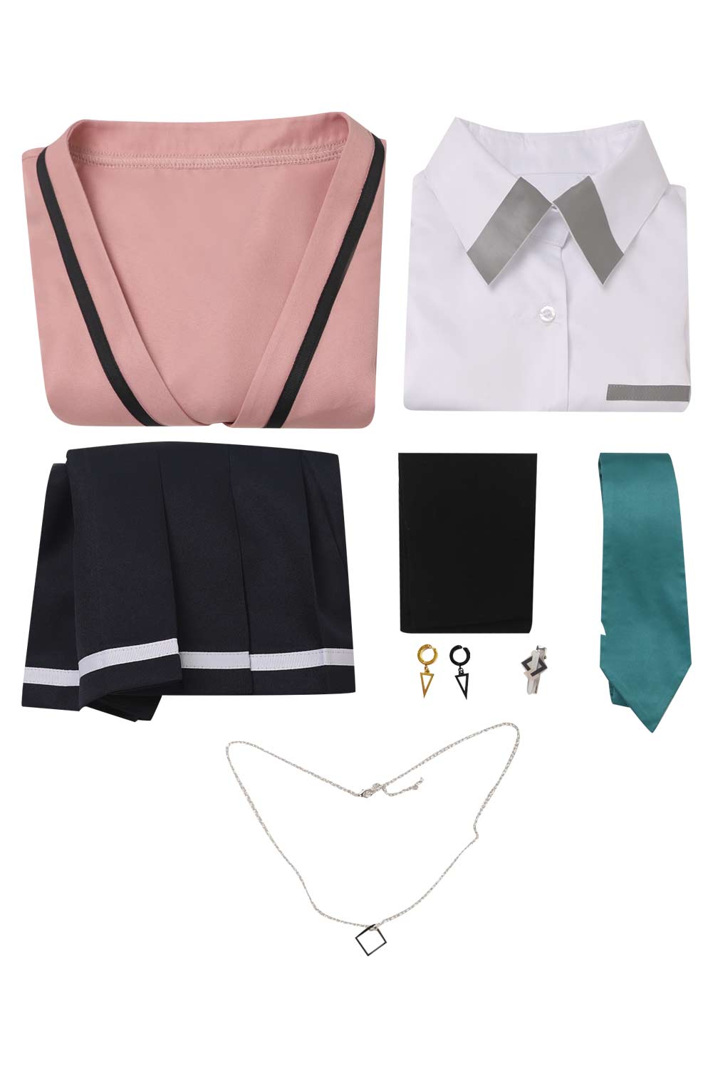 Anime Days with My Stepsister Saki Ayase Pink Uniform Set Outfits Halloween Carnival Suit Cosplay Costume