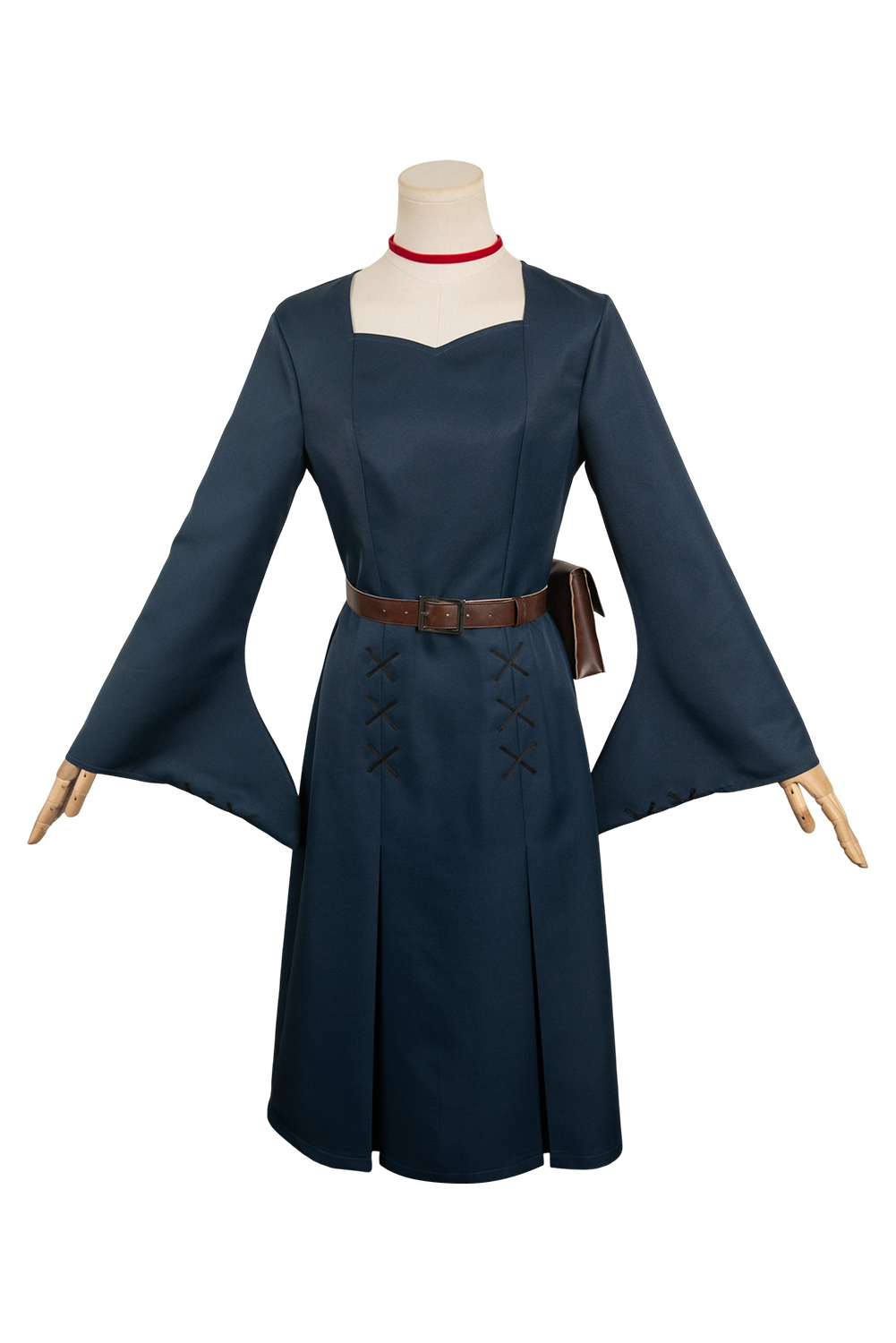 Anime Delicious in Dungeon Marcille Donato Dark Blue Dress Set Outfits Halloween Carnival Suit Cosplay Costume