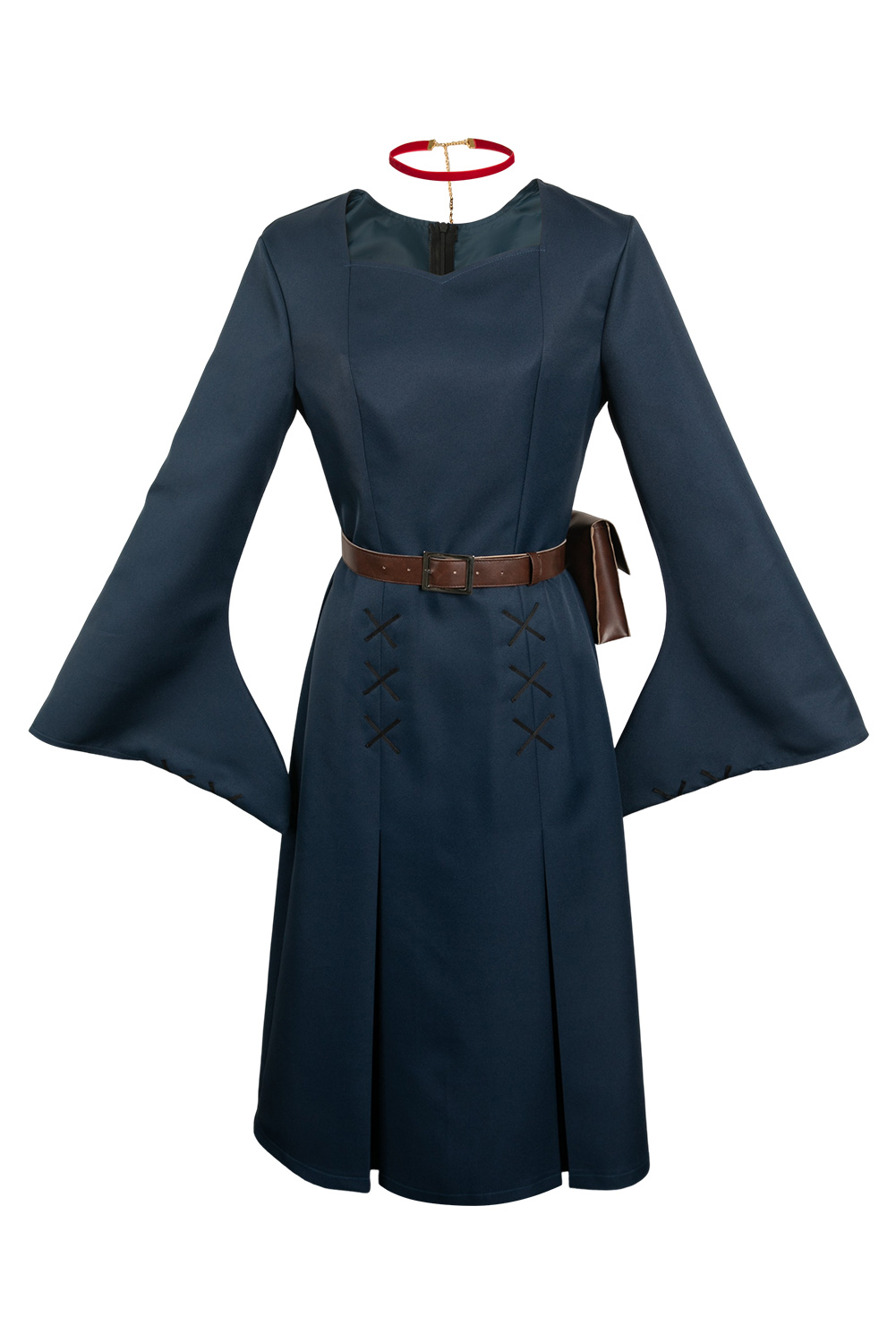 Anime Delicious in Dungeon Marcille Donato Dark Blue Dress Set Outfits Halloween Carnival Suit Cosplay Costume