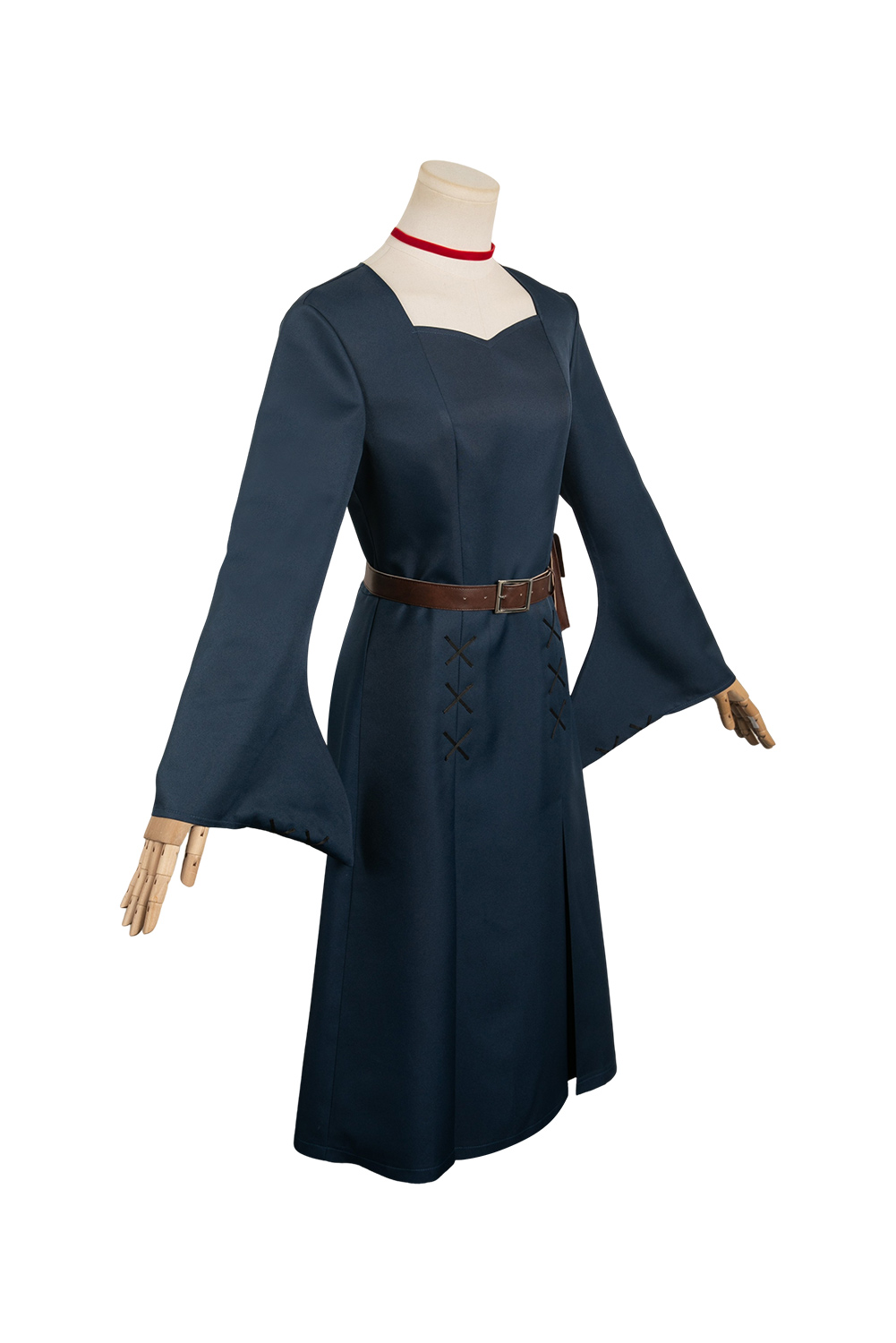 Anime Delicious in Dungeon Marcille Donato Dark Blue Dress Set Outfits Halloween Carnival Suit Cosplay Costume
