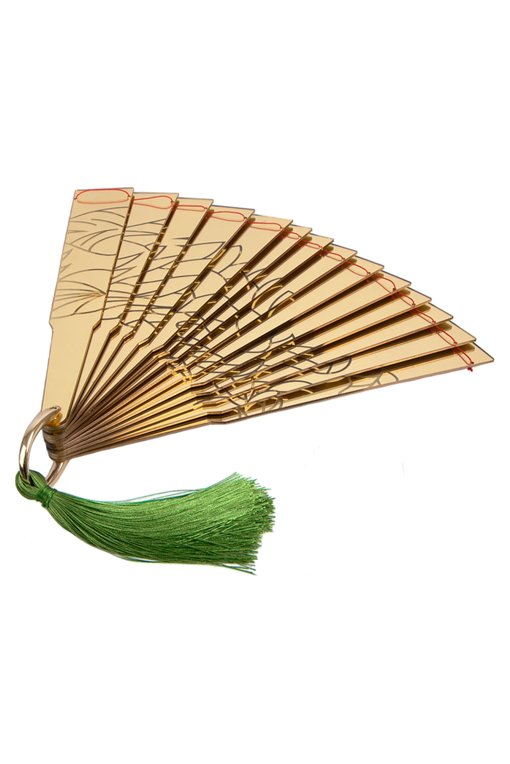 Anime Demon Slayer Douma Cosplay Golden Lotus Plastic Arcylic Folding Fans Halloween Costume Props