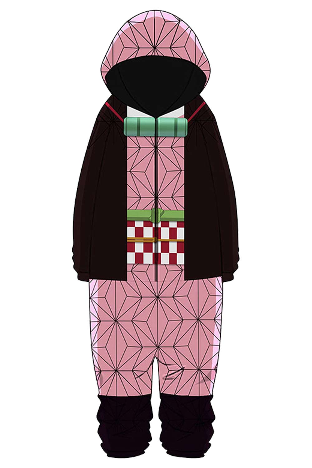 Anime Demon Slayer: Kimetsu no Yaiba Kamado Nezuko Kids Children Pajamas Outfits Halloween Carnival Suit Cosplay Costume