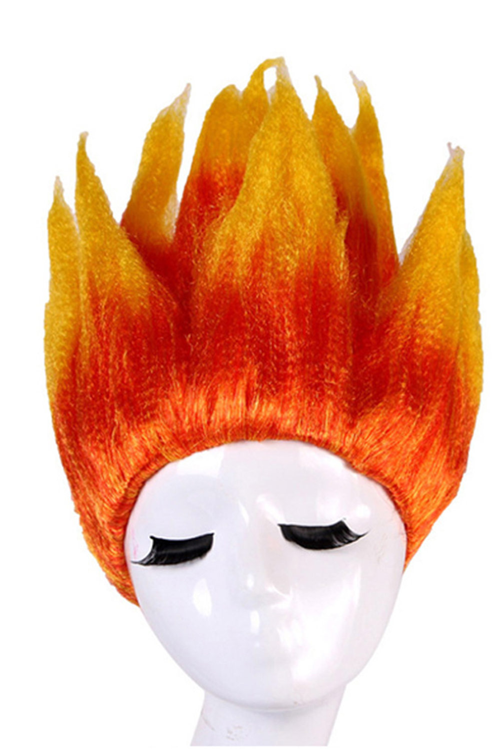 Anime Elemental Ember Cosplay Kids Wig Heat Resistant Synthetic Hair Halloween Costume Accessories