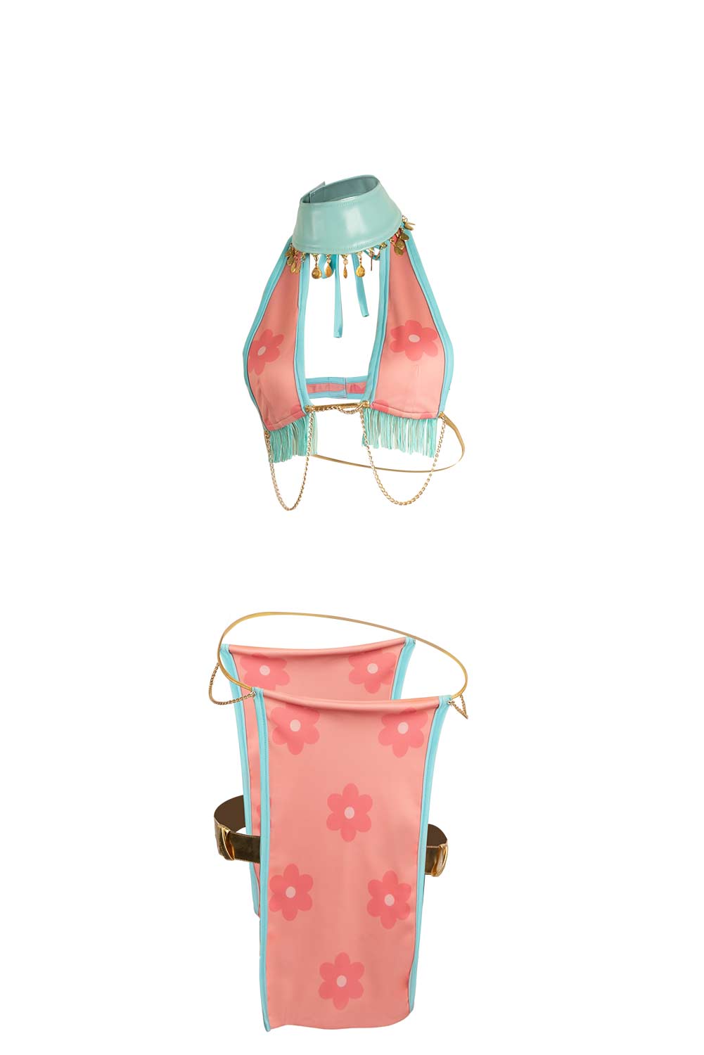 Anime Fairy Tail Lucy Heartfilia Sexy Pink Bikinis Set Swimsuit Outfits Halloween Carnival Suit Cosplay Costume