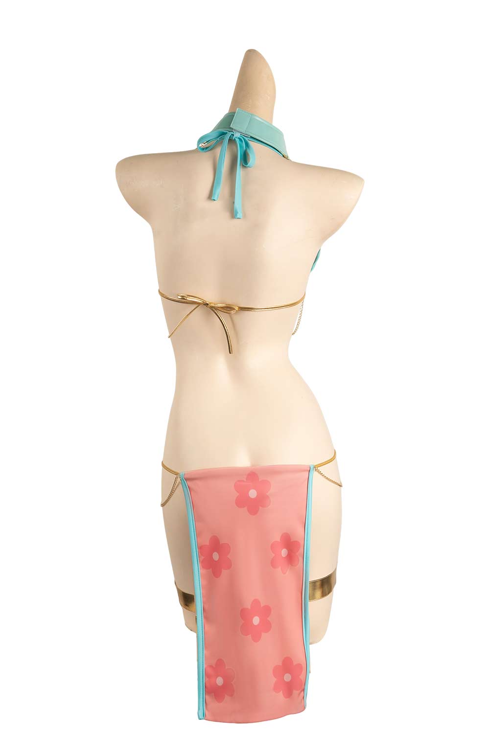 Anime Fairy Tail Lucy Heartfilia Sexy Pink Bikinis Set Swimsuit Outfits Halloween Carnival Suit Cosplay Costume