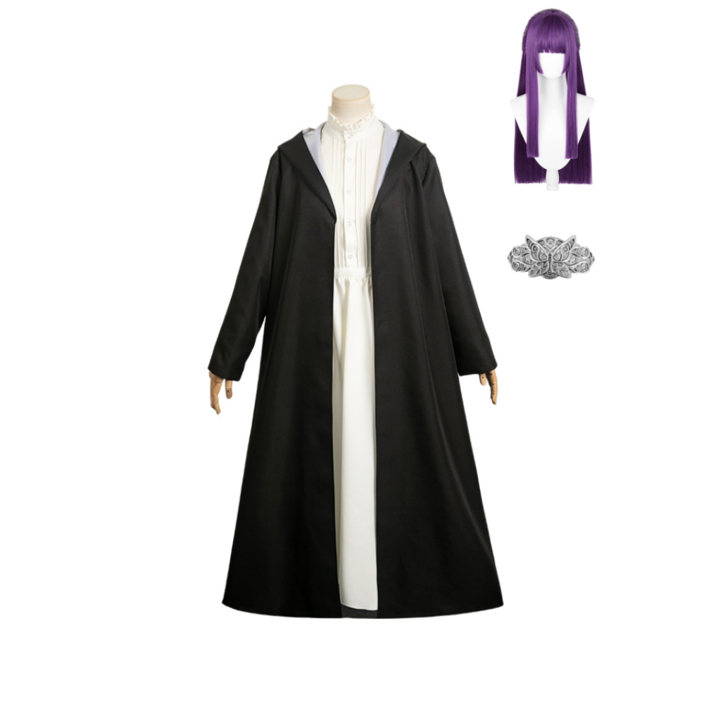 Anime Frieren: Beyond Journey's End Fern Costume Wig Outfits Halloween Carnival Suit Cosplay Costume