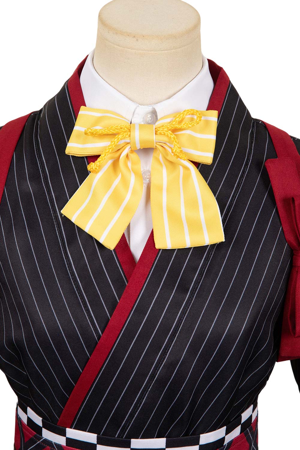 Anime Girls Band Cry 2024 Subaru Awa Black Striped Dress Outfits Halloween Carnival Suit Cosplay Costume