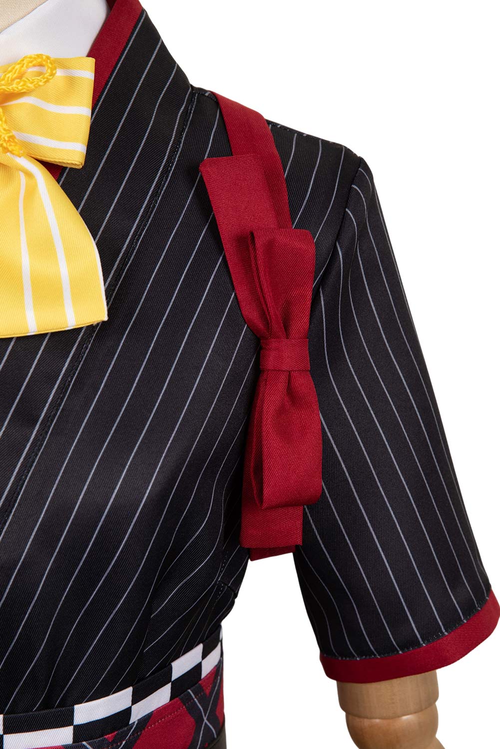 Anime Girls Band Cry 2024 Subaru Awa Black Striped Dress Outfits Halloween Carnival Suit Cosplay Costume