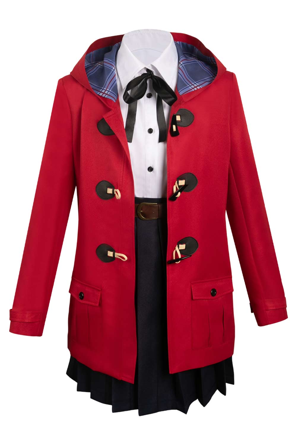 Anime Girls Band Cry Nina Iseri Red Outfits Halloween Carnival Suit Cosplay Costume