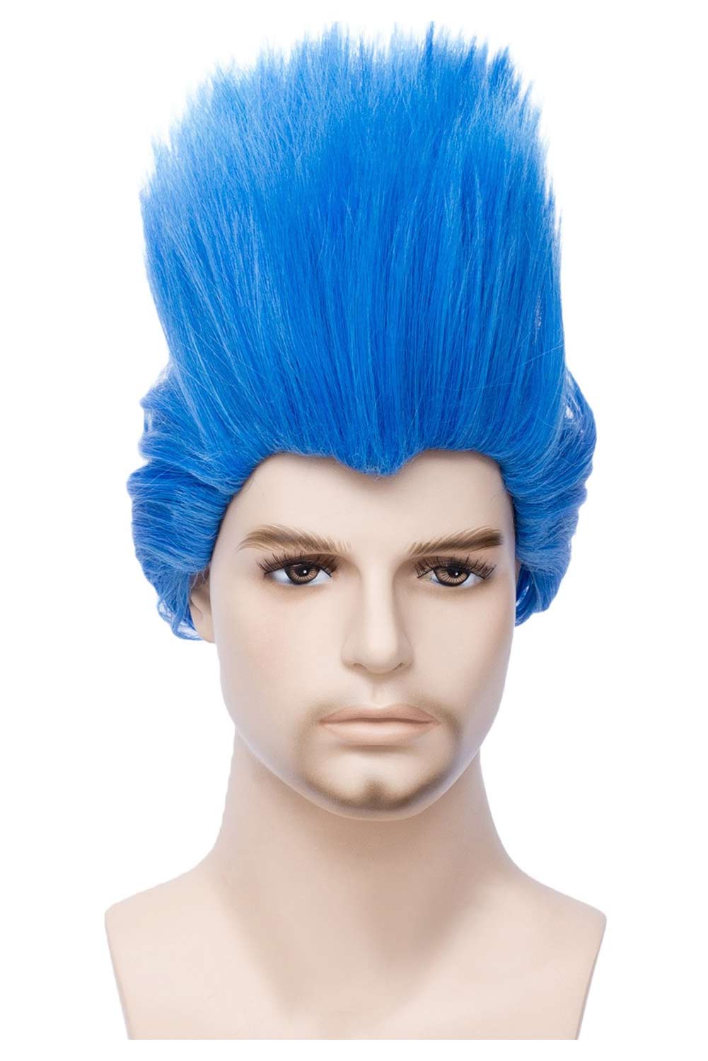 Anime Hercules Hades Cosplay Blue Wig Heat Resistant Synthetic Hair Halloween Costume Accessories