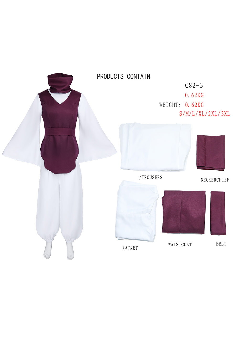 Anime Jujutsu Kaisen Choso Chousou Outfits Halloween Carnival Suit Cosplay Costume