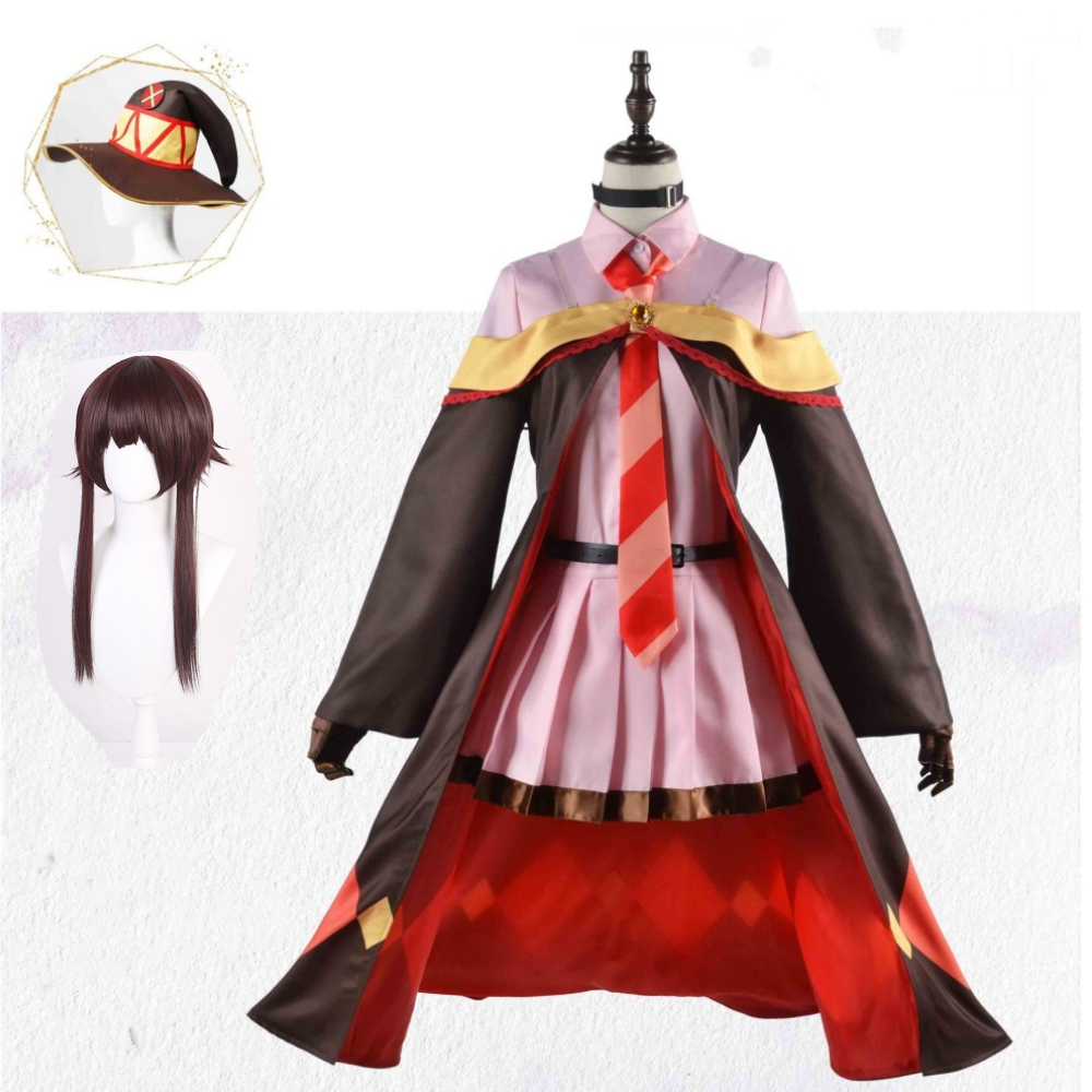 Anime Kono Subarashii Sekai Ni Bakuen Wo - Megumin Cosplay Costume Outfits Halloween Carnival Party Suit