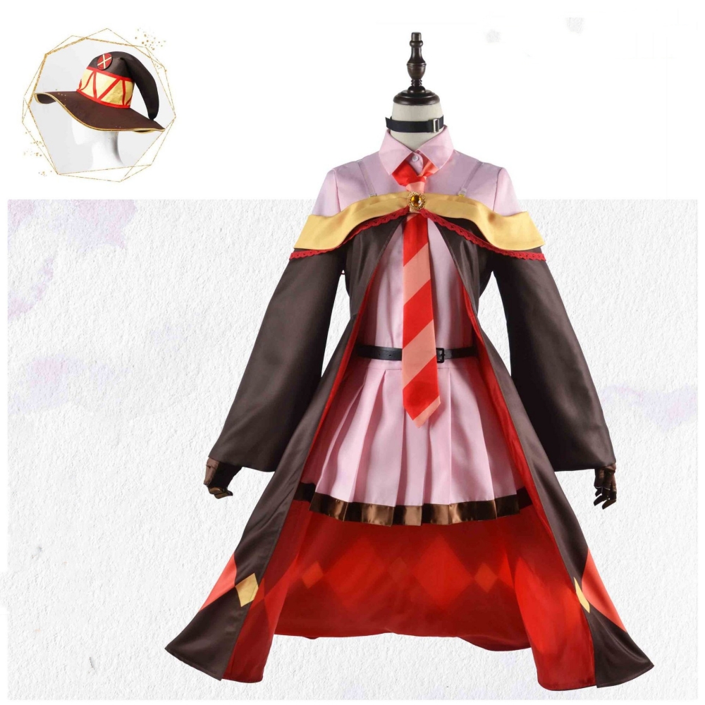 Anime Kono Subarashii Sekai Ni Bakuen Wo - Megumin Cosplay Costume Outfits Halloween Carnival Party Suit