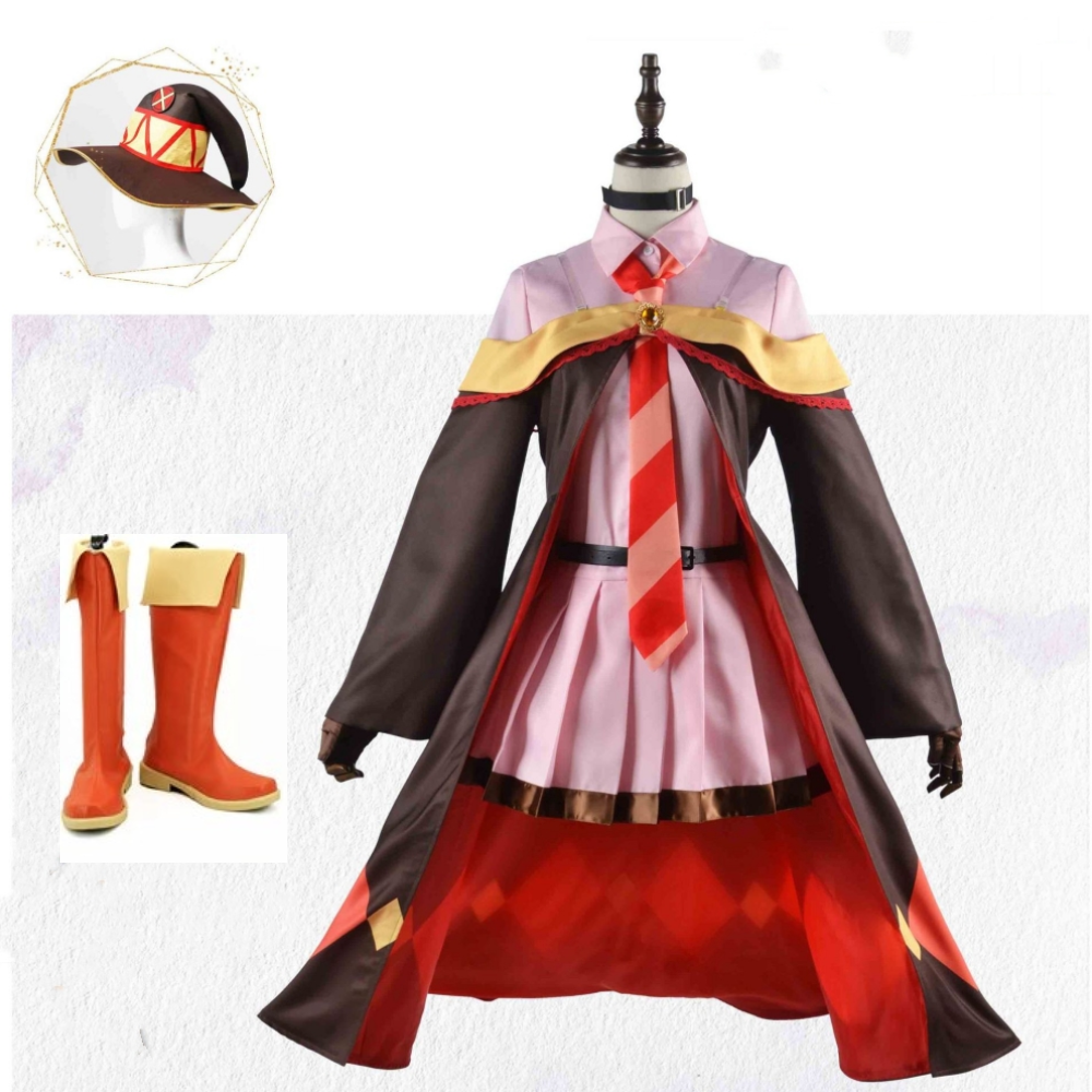 Anime Kono Subarashii Sekai Ni Bakuen Wo - Megumin Cosplay Costume Outfits Halloween Carnival Party Suit