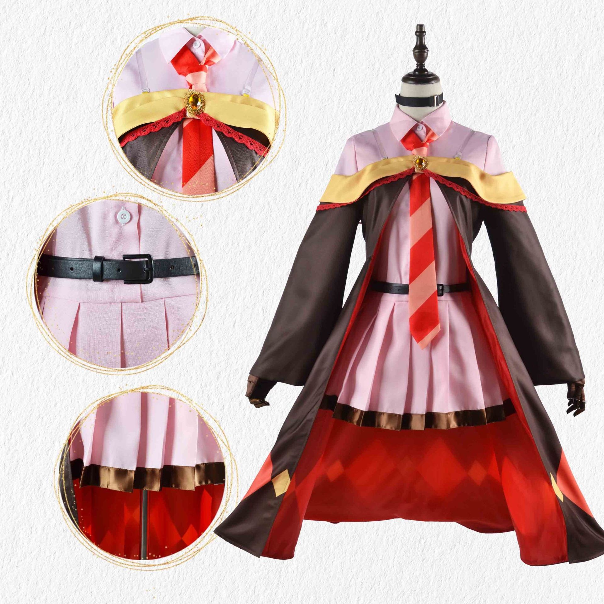 Anime Kono Subarashii Sekai Ni Bakuen Wo - Megumin Cosplay Costume Outfits Halloween Carnival Party Suit